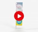 Alu Beach Flag Quadratic M
