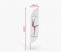 Classic Beach Flag Bend M - Window2Print