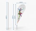 Classic Beach Flag Drop L - Material za tisk: Poliester 115 g/m2 - W2P