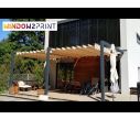 Premium zložljiva tenda - vodoodbojna - bela