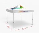 Promocijski šotori Medium 3 x 3 m s streho - Fan Zone | Window2Print