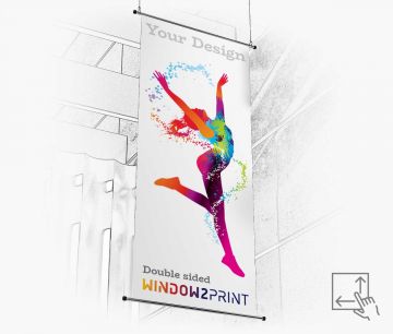 Blockout dvostranski transparent - Window2Print