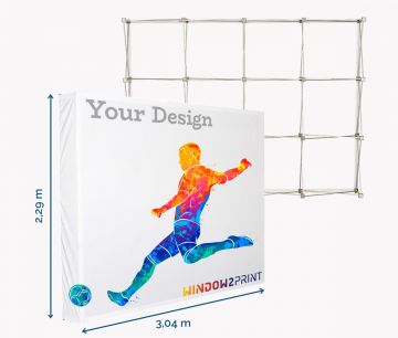Tkaninski zaslon Hop-Up L / 3x4 - Window2Print