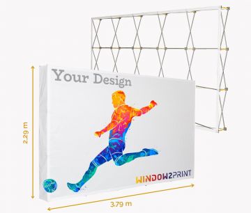 Tkaninski zaslon Hop-Up XL / 3x5 - Window2Print